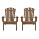 Conjunto 2 Cadeiras Pavão Adirondack Madeira Eucalipto