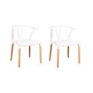 Conjunto 2 Cadeiras Polipropileno Wishbone Yescasa Branco