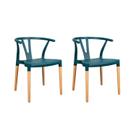 Conjunto 2 Cadeiras Polipropileno Wishbone Yescasa