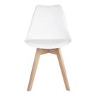 Conjunto 2 cadeiras saarinen base wood desm