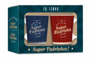 Conjunto 2 canecas - família - super padrinhos - Brasfoot