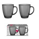Conjunto 2 Canecas Vidro 360ml Linha Color Praticasa