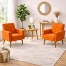 conjunto 2 capa de poltrona salinha Nina Ajustável Premium Cor:Laranja conjunto 2 capa de poltrona salinha Nina Ajustável Premium Cor:Laranja