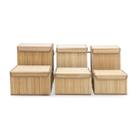 Conjunto 2 Cestos Decorativos em Bambu Natural QJ2001 BTC