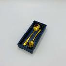 Conjunto 2 Colheres aço Inox para sobremesa Berna Dourado Wolff