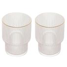 Conjunto 2 Copos Baixos de Cristal com Fio de Ouro Lines 220ml da Wolff