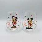 Conjunto 2 Copos de Vidro Mickey e Minnie Feliz Natal 560ml Conjunto 2 Copos de Vidro Mickey e Minnie Feliz Natal 560ml