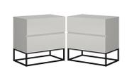 Conjunto 2 Criados Quarto Casal / Solteiro Industrial 2 Gavetas