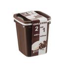 Conjunto 2 em 1 Potes de Açucar e Café 1,9l Quadrado - Santana Conjunto 2 em 1 Potes de Açucar e Café 1,9l Quadrado - Santana