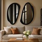 Conjunto 2 Espelhos Moldura Mdf Specchio