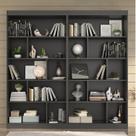 Conjunto 2 Estante Home Office Atenas com Nicho Espresso Móveis