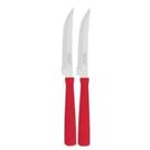 Conjunto 2 Facas Serra Churrasco Inox New Kolor Tramontina