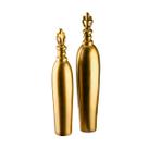 Conjunto 2 Garrafas Vasos Decorativos Enfeite Flor De Lis, 80 e 70 cm