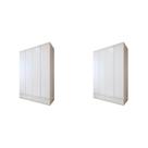 Conjunto 2 Guarda-roupa 4 Portas 3 Gavetas 100% Mdf Urbano