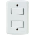 Conjunto 2 Interruptor Simples 10A/250V Lux2 Br Tramontina