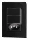 Conjunto 2 interruptor simples + tomada 10a 250v pezzi preta tendenza 50000