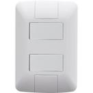 Conjunto 2 Interruptores Embutir Modular Aria 2 Simples
