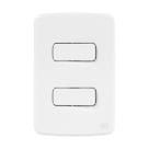 Conjunto 2 Interruptores Paralelo 10A 250V Placa 4x2 Branco Compose Weg Conjunto 2 Interruptores Paralelo 10A 250V Placa 4x2 Branco Compose Weg