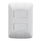 Conjunto 2 Interruptores Paralelos Aria 4x2 Branco 6a 250v