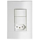 Conjunto 2 Interruptores Simples + 1 Tomada 2 Pinos + Terra 10 Amperes 250 Volts - PRM44721 - SCHNEIDER