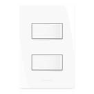 Conjunto 2 Interruptores Simples 10A 250V Placa 4x2 Inova Pro Alumbra