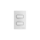 Conjunto 2 Interruptores Simples Branco 10a 250v 4x2 Linha Brava - Soprano