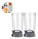 Conjunto 2 Jarras Nutribullet 940ml Grande com 2 Tampas FlipTop