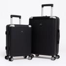 Conjunto 2 Malas Rígidas C/ Balança Digital E Expansível Preto Executiva Premium