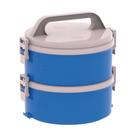 Conjunto 2 Marmita Térmica Marmitex Termoprato 1,5l Lanche Almoço Tekcor 1S 1D - Soprano