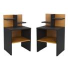Conjunto 2 Mesa de Cabeceira CriadoMudo Compacto Funcional Copy