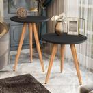 Conjunto 2 Mesas Retrô Pés Palito Apoio e Lateral Classic - Cores Diversas - Compre Aqui