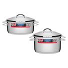 Conjunto 2 Panelas em Aço Inox com Fundo Triplo Solar PIT 1 e 2 - Tramontina