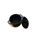 Conjunto 2 Panelinhas Ferro Fundido Gourmet bandejas bambu