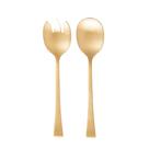 Conjunto 2 Peças Colher e Garfo para Salada de Aço Inox Berna Dourado Fosco - Wolff