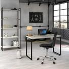 Conjunto 2 Peças com Mesa para Escritório 120cm e Estante Multiuso Kuadra Industrial