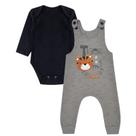 Conjunto 2 peças Jardineira e Body Inverno Menino Conjunto 2 peças Jardineira e Body Inverno Menino