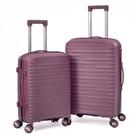Conjunto 2 peças malas de viagem expansível, modelo pp033, mala de bordo e média 20 24 pol.