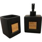 Conjunto 2 Peças Para Banheiro Bath Preto Mimo Style
