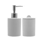 Conjunto 2 Peças para Banheiro de Cerâmica Balloon Branco - Wolff