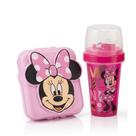 Conjunto 2 Peças Rosa Minnie Sanduicheira Copo 320ml Plasutil