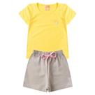 Conjunto 2 Peças Short e Blusa Feminino Infantil Confortável e Estiloso! Conjunto 2 Peças Short e Blusa Feminino Infantil Confortável e Estiloso!
