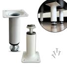Conjunto 2 Pés Redondos 10cm cor Branco ideal p/ Gaveteiros Conjunto 2 Pés Redondos 10cm cor Branco ideal p/ Gaveteiros