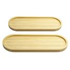 Conjunto 2 petisqueiras de petiscos oval bambu mimo style