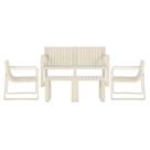 Conjunto 2 Poltronas, 1 Sofá 2 Lug e 2 Mesas Área Externa Verte Eco Rivatti Fibra Natural Bambu