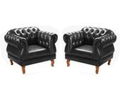 Conjunto 2 Poltronas Decorativa Chesterfield Duquesa Imperial Retrô