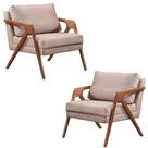 Conjunto 2 Poltronas Decorativa para Sala Mona Luxo Veludo Rosê Moraes Decor Conjunto 2 Poltronas Decorativa para Sala Mona Luxo Veludo Rosê Moraes Decor