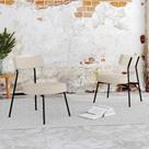 Conjunto 2 Poltronas Estofadas Stout Tecido Sintético Est.Preta