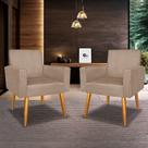 Conjunto 2 Poltronas Nina Para Sala de Estar Recepção