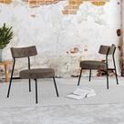 Conjunto 2 Poltronas Stout Boucle Est.Preta