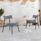 Conjunto 2 Poltronas Stout Boucle Est.Preta